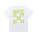 OFF-WHITE short round collar T-shirt S-XL (41)