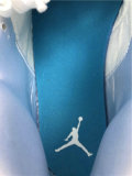Authentic Air Jordan 1 Mid White/DK Powdr Blue