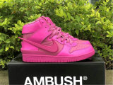 Authentic Ambush x Nike Dunk High Active Fuchsia
