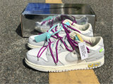 Authentic Off-White x Nike Dunk Low “21/50”  Beige Grey
