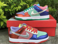 Authentic Nike SB Dunk Low Silver/Red/Green/White (women)