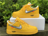 Authentic Off-White x Nike Air Force 1 Low “University Gold”