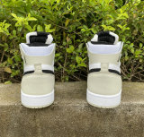 Authentic Air Jordan 1 Zoom Comfort White/Black GS
