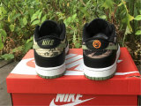 Authentic Nike Dunk Low “Black Multi Camo”