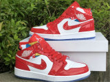 Authentic Air Jordan 1 GS Mid Red/White