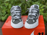 Authentic Sacai x Nike Blazer Low Iron Grey/White
