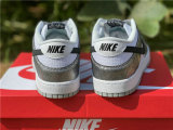 Authentic Nike Dunk Low Silver/White/Black