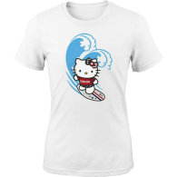 Team USA x Hello Kitty Women's Surfing T-Shirt – White