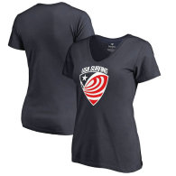 USA Surfing Fanatics Branded Women's Primary Logo V-Neck T-Shirt - Navy