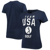 USA Golf Women's Pictogram T-Shirt - Navy
