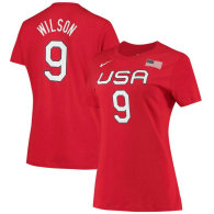 A'ja Wilson USA Basketball Nike Women's Name & Number T-Shirt–Red