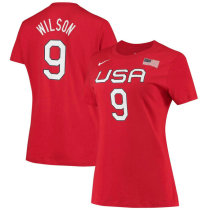 A'ja Wilson USA Basketball Nike Women's Name & Number T-Shirt–Red