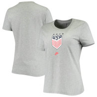 USWNT Nike Women's 4-Star Crest T-Shirt – Heathered Gray