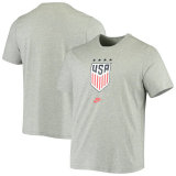 USWNT Nike 4-Star Crest T-Shirt – Heathered Gray