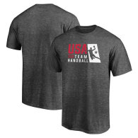 USA Team Handball Fanatics Branded Core Primary Logo Big & Tall T-Shirt - Charcoal