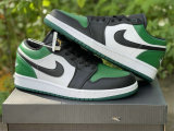 Authentic Air Jordan 1 Low “Green Toe”