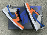 Authentic Nike Dunk Low Black/Grey/Orange/Blue