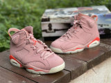 Authentic Aleali May x Air Jordan 6 Rust Pink/Bright Crimson