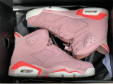 Authentic Aleali May x Air Jordan 6 Rust Pink/Bright Crimson