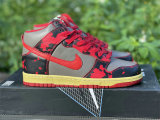 Authentic Nike Dunk High 1985 “Red Acid Wash”