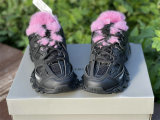 Balenciaga Track FUR Sneaker Black/Pink