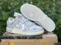 Authentic Off-White x Nike Dunk Low The 50 Sail/Neutral Grey-White