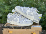 Authentic Off-White x Nike Dunk Low The 50 Sail/Neutral Grey-White
