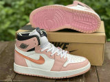 Authentic Air Jordan 1 High OG Pink/White/Black Women Shoes