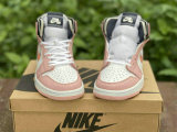 Authentic Air Jordan 1 High OG Pink/White/Black