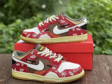 Authentic Nike Dunk Scrap Brown/Red