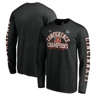 Cincinnati Bengals Fanatics Branded 2021 AFC Champions Vintage Long Sleeve T-Shirt - Black