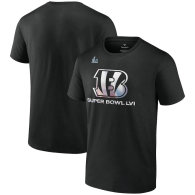 Cincinnati Bengals Fanatics Branded Super Bowl LVI Bound Shimmer T-Shirt-Black