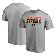 Cincinnati Bengals NFL Pro Line by Fanatics Branded Iconic Collection Fade Out T-Shirt-Gray