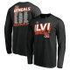 Cincinnati Bengals Fanatics Branded Super Bowl LVI Bound Tilted Roster Long Sleeve T-Shirt - Black