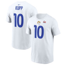 Cooper Kupp Los Angeles Rams Nike Super Bowl LVI Bound Name & Number T-Shirt - White
