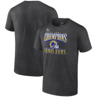 Los Angeles Rams Fanatics Branded Super Bowl LVI Champions Hometown Game Plan T-Shirt - Heathered Charcoal