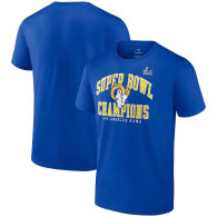 Los Angeles Rams Fanatics Branded Super Bowl LVI Champions Simple Arch T-Shirt - Royal Blue
