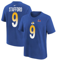 Matthew Stafford Los Angeles Rams Nike Preschool Super Bowl LVI Bound Name & Number T-Shirt - Royal Blue