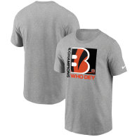 Cincinnati Bengals Nike 2021 AFC Champions Team Slogan T-Shirt - Heathered Charcoal
