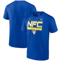 Los Angeles Rams Fanatics Branded 2021 NFC Champions Iconic Slant T-Shirt - Royal Blue