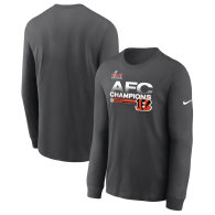 Cincinnati Bengals Nike 2021 AFC Champions Locker Room Trophy Collection Long Sleeve T-Shirt - Anthracite