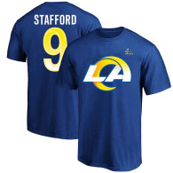Matthew Stafford Los Angeles Rams Fanatics Branded Super Bowl LVI Big & Tall Name & Number T-Shirt - Royal Blue