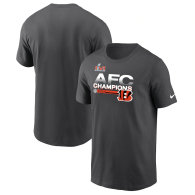 Cincinnati Bengals Nike 2021 AFC Champions Locker Room Trophy Collection T-Shirt - Anthracite