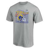 Los Angeles Rams Fanatics Branded Super Bowl LVI Champions Personalized Retro T-Shirt - Gray