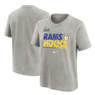 Los Angeles Rams Nike Youth Super Bowl LVI Champions Confetti T-Shirt - Heathered Gray