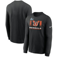 Cincinnati Bengals Nike Super Bowl LVI Bound No Limits Long Sleeve T-Shirt - Black