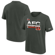 Cincinnati Bengals Nike Preschool 2021 AFC Champions Locker Room Trophy Collection T-Shirt - Anthracite