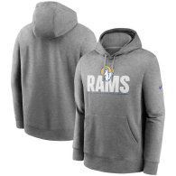 Los Angeles Rams Nike Team Impact Club Hoodies-Gray