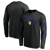 Los Angeles Rams Fanatics Branded Super Bowl LVI Bound Hollywood Action Long Sleeve T-Shirt - Black