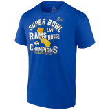 Los Angeles Rams Fanatics Branded Super Bowl LVI Champions Hometown Hard Count T-Shirt - Royal Blue